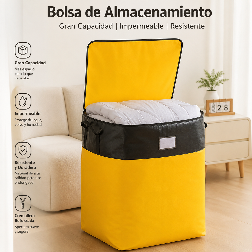 Bolsa de Almacenamiento y Mudanza de Gran Capacidad, Resistente e Impermeable