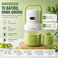 Licuadora Portátil Recargable USB-C de 975 ml – Fácil de Limpiar, Ideal para Frutas y Verduras